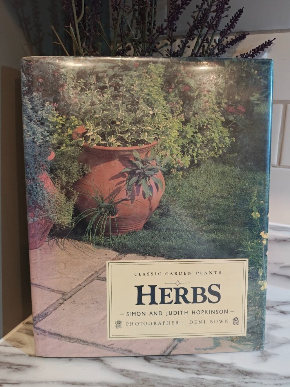 1989 Herbs Classic Garden Plants Simon Judith Hopkinson Vintage Gardening Book